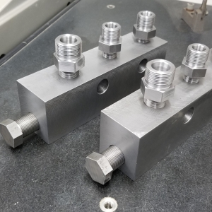 CNC Machining - Injector Manifold Blocks